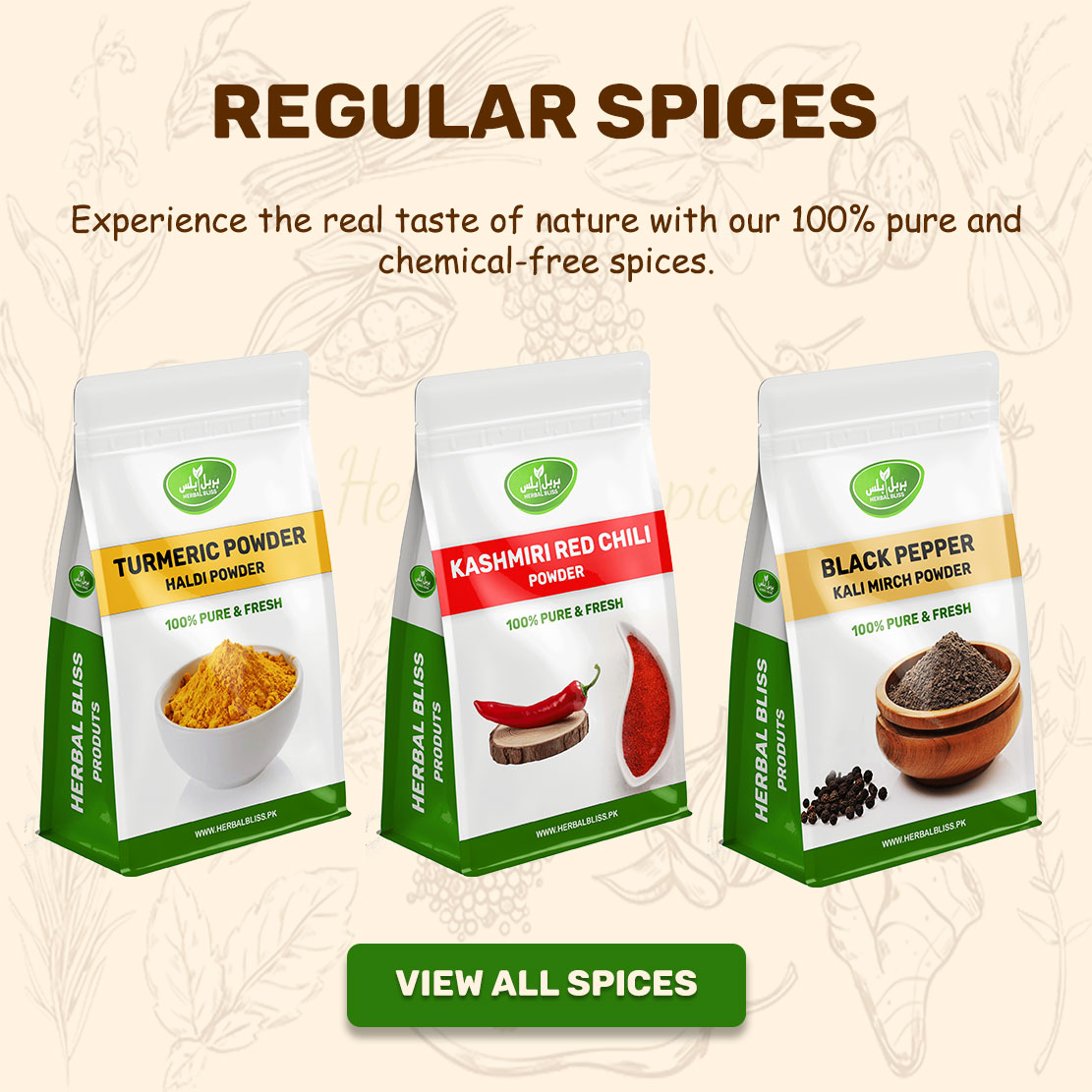 Click for View all Regular Spices Red Chili Powder Lal Mirch Powder – Pure and Aromatic by Herbalbliss.pk